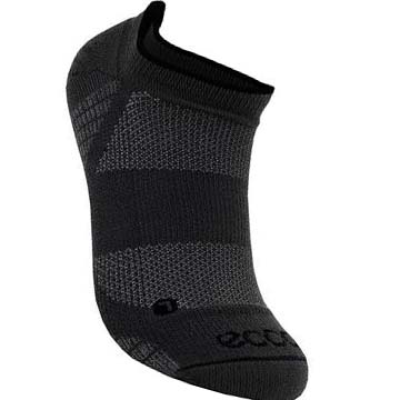 Men's Ecco Golf Low-cut Socks Black | SG 837ILH